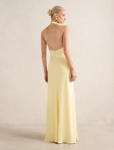 Becca Cowl Halter Satin Dress Forever New