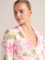 Porsha Printed Blazer Forever New