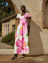 Lily Scoop Neck Midi Dress