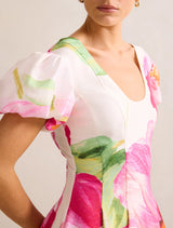 Lily Scoop Neck Midi Dress