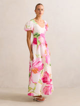 Lily Scoop Neck Midi Dress