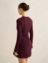 Ruby Long Sleeve Structured Mini Dress Forever New