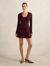 Ruby Long Sleeve Structured Mini Dress Forever New
