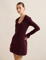 Ruby Long Sleeve Structured Mini Dress Forever New