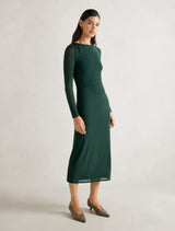 Ally Long Sleeve Mesh Dress Forever New