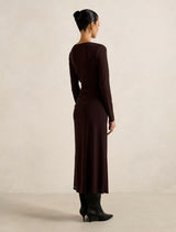 Ally Petite Long Sleeve Midi Dress Forever New