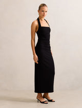 Georgie Halter Ruched Bodycon Dress Forever New