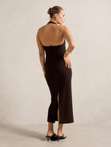 Georgie Halter Ruched Bodycon Dress Forever New