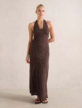 Charlotte Halter Midi Dress Edie Spot Forever New