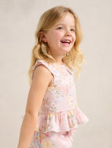 Adele Girls Peplum Collar Top Forever New