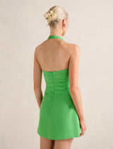 Stormie Halter Buckle Mini Dress