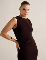 Jess Hardware Bodycon Maxi Dress Forever New