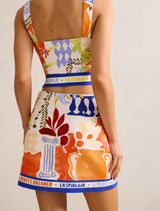 Christa Printed Mini Skirt