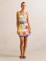 Christa Printed Mini Skirt