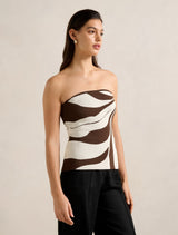 Natalia Knitted Bandeau Top Forever New