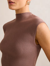 Kallie Extended Shoulder Rib Top Forever New