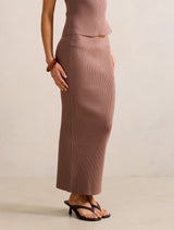 Kallie Rib Knit Midi Pencil Skirt Forever New