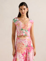 Alina V Neck Top Carmen Floral Co-Ord Forever New