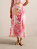 Alina Circle Midi Skirt Carmen Floral Co-Ord Forever New