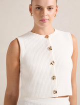 Elyse Textured Knit Tank Top Forever New