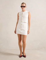 Elyse Textured Knit Tank Top Forever New