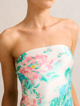 Kai Strapless Satin Maxi Dress Forever New