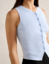 Raya Ribbed Knitted Tank Top Forever New