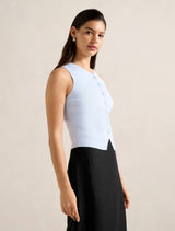Raya Ribbed Knitted Tank Top Forever New