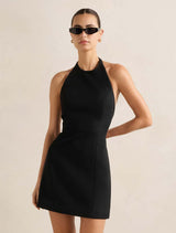 Lola Backless Halter Mini Dress Forever New