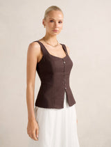 Cinzia Trim Detail Top
