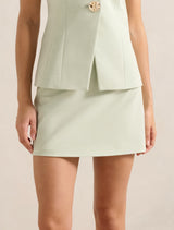 Veda Mini Skirt Peppermint Suit Forever New