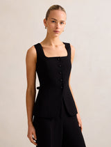 Dahlia Square Neck Waistcoat Forever New