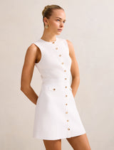 Issie Stitch Interest Mini Dress Forever New