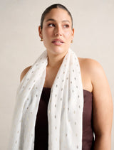 Gia Gold Foil Scarf Forever New