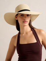 Wendy Wide Brim Gold Detail Hat Forever New