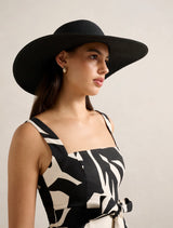 Wendy Wide Brim Gold Detail Hat Forever New