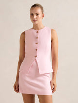 Saylor Linen Mini Skirt Candy Hearts Set Forever New