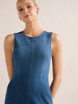 Tara Denim Midi Dress Forever New