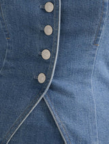 Clarissa Denim Bandeau Top Forever New