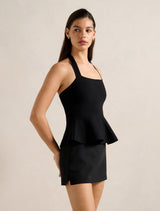 Delilah Halter Neck Peplum Top Forever New