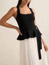 Peony Pleat Mixed Dress Forever New