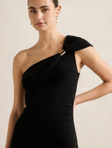 Robyn One Shoulder Jersey Maxi Dress Forever New