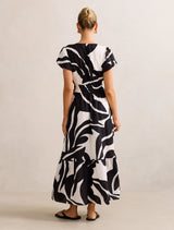 Mara Puff Sleeve Cotton Midi Dress Forever New