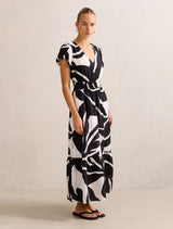 Mara Puff Sleeve Cotton Midi Dress Forever New