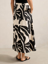 Darcy Printed Seamed Skirt Forever New