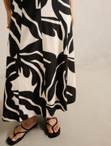 Darcy Printed Seamed Skirt Forever New