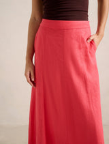 Darcy Printed Seamed Midi Skirt Forever New