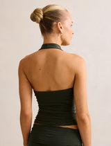 Della Cowl Halter Top Forever New