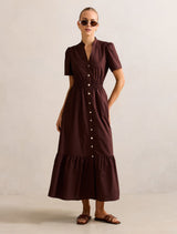 Eleanor Button Down Midi Dress