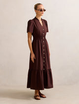 Eleanor Button Down Midi Dress